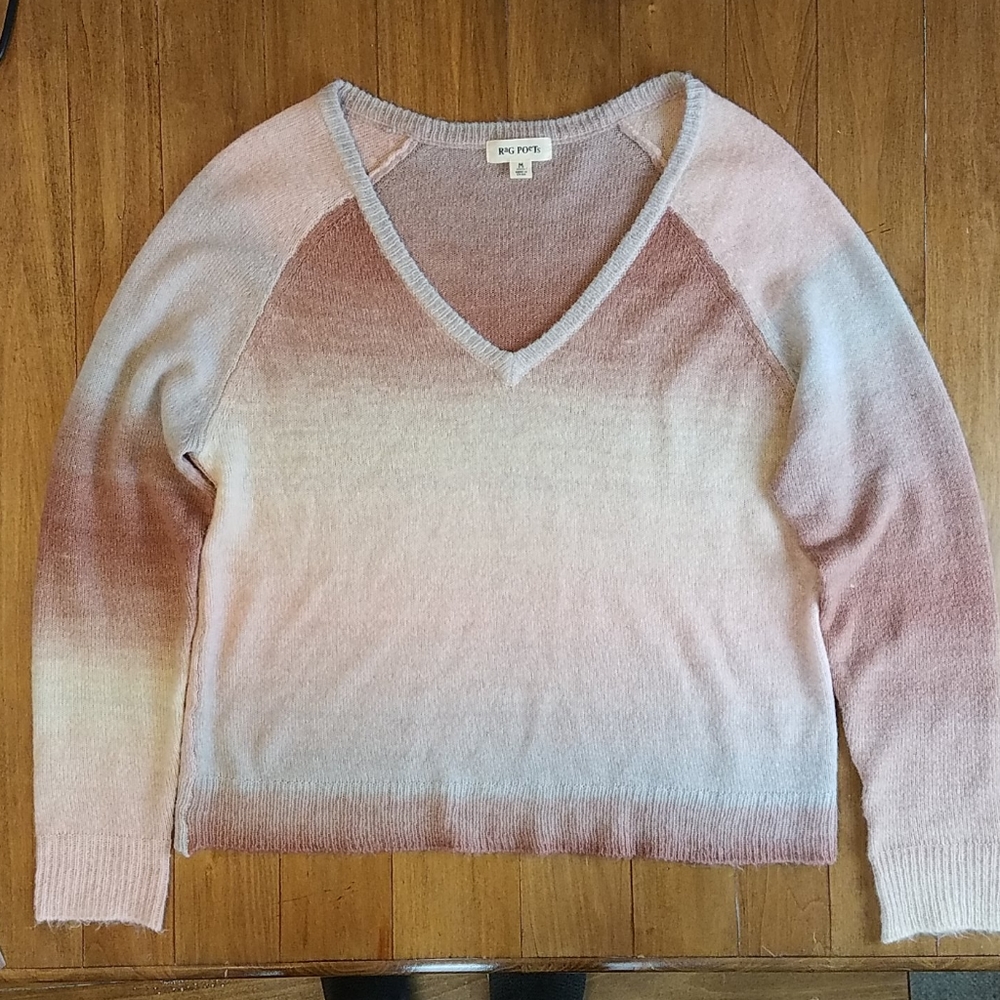 Rag Poets ombre sweater, M